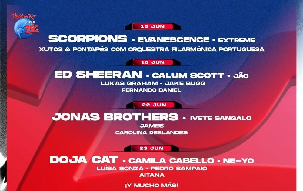 Rock In Rio Lisboa 2024 Lineup Elise Helenka