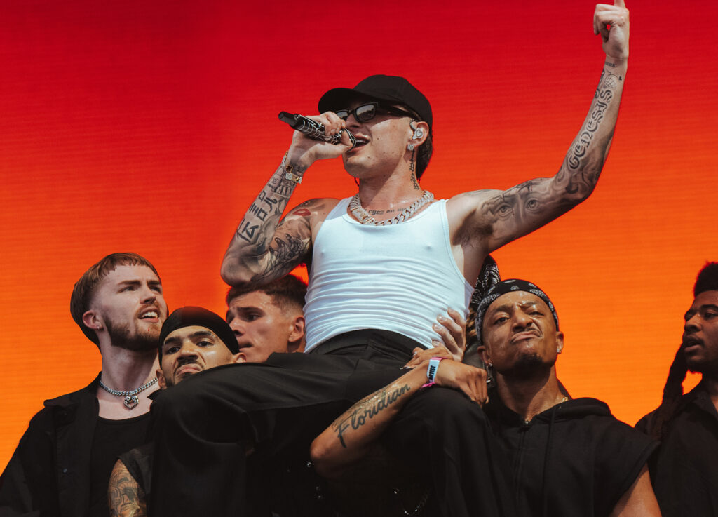 Peso Pluma na Éxodo Tour (Foto: Marie Lombardo)