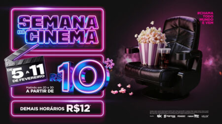 Semana do Cinema volta em setembro com ingressos a R$ 10 em todo o país