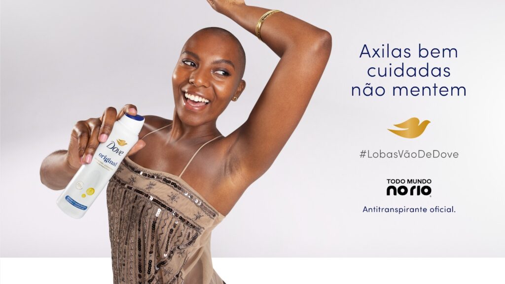Dove mira no “efeito Loba” e leva skincare para as axilas ao Todo Mundo no Rio 2026