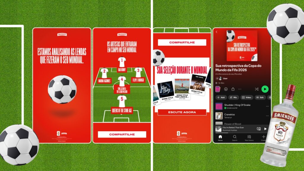 Smirnoff e Spotify lançam playlist personalizada inspirada na Copa do Mundo da FIFA 26™