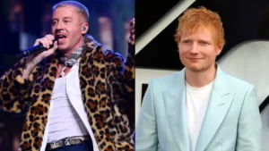 Macklemore e Ed Sheeran (Foto: Reprodução/X)